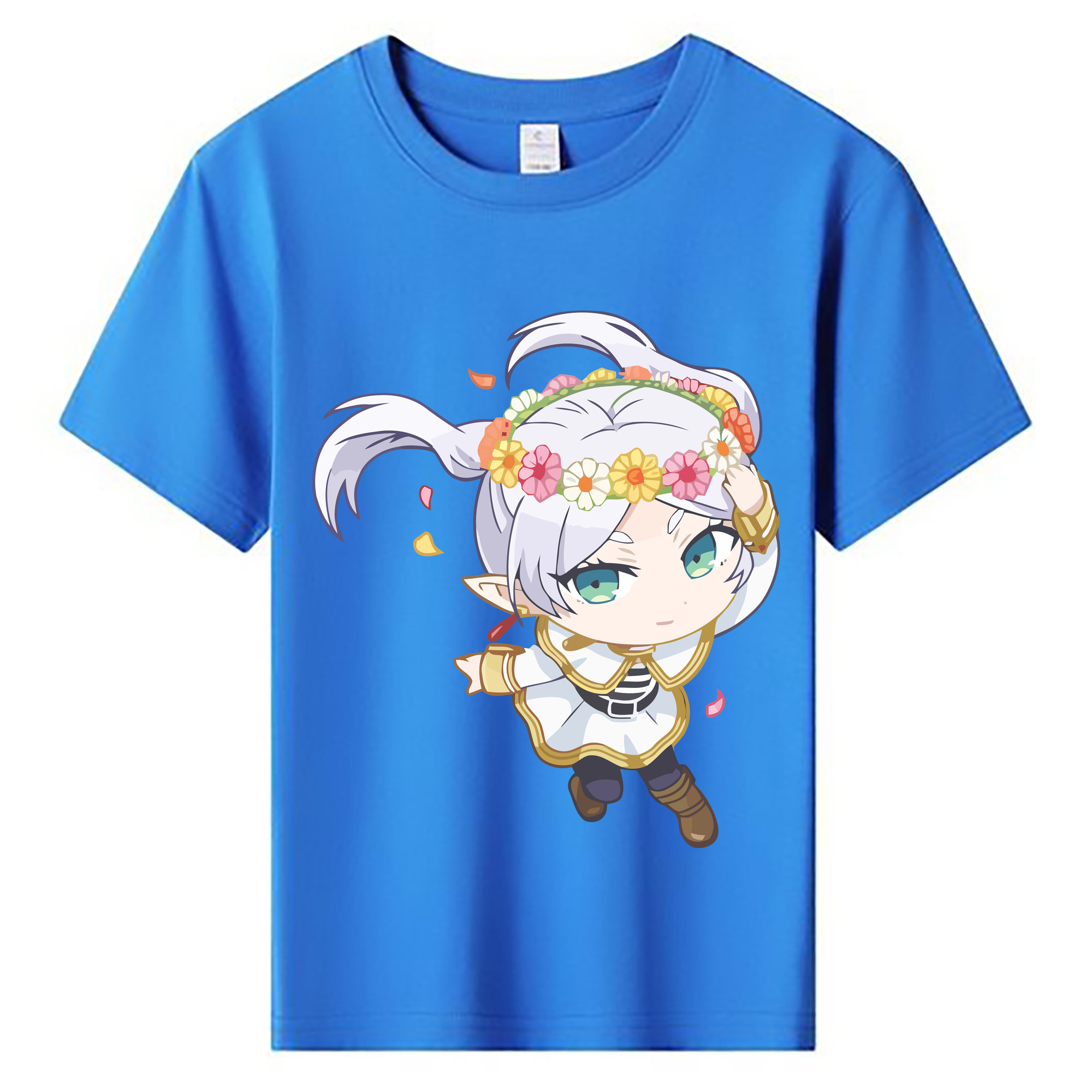 （画像用） 葬送のフリーレン Frieren 綿100％キッズTシャツ（フロントプリント）